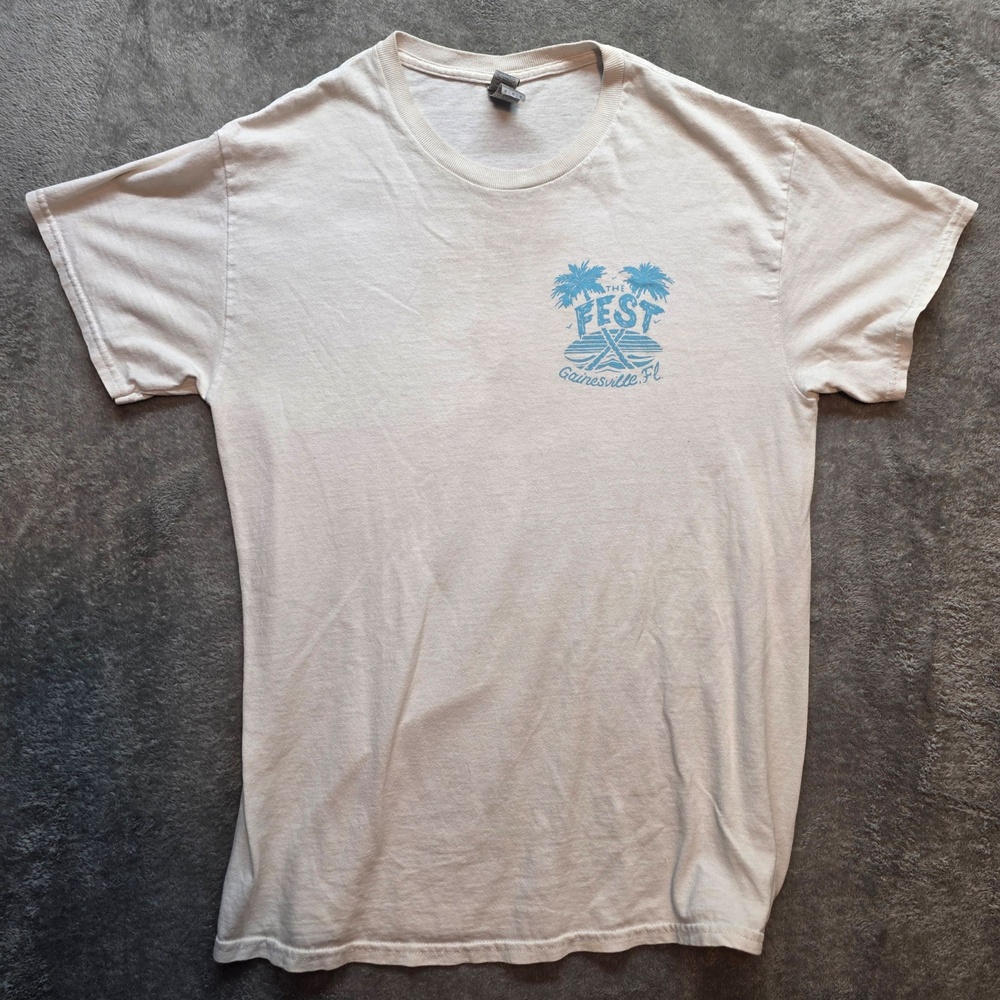 The Fest Gainesville Florida Shirt Mens M White Crab Festival Graphic T-Shirt